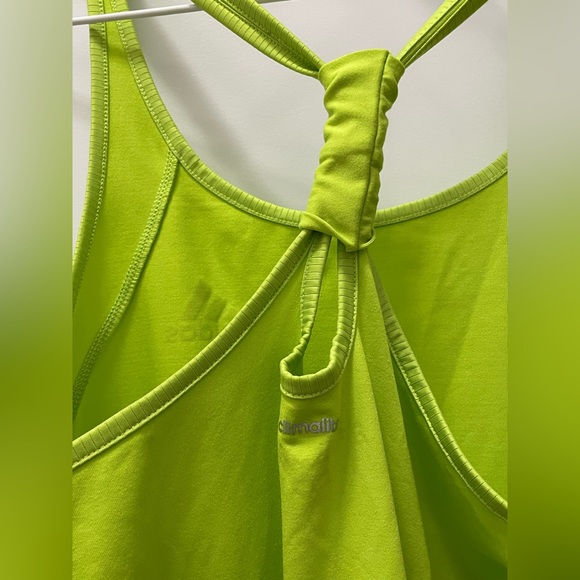 Adidas Climalite Performance Racerback Tank in Neon Green, Size S - Picture 5 of 5